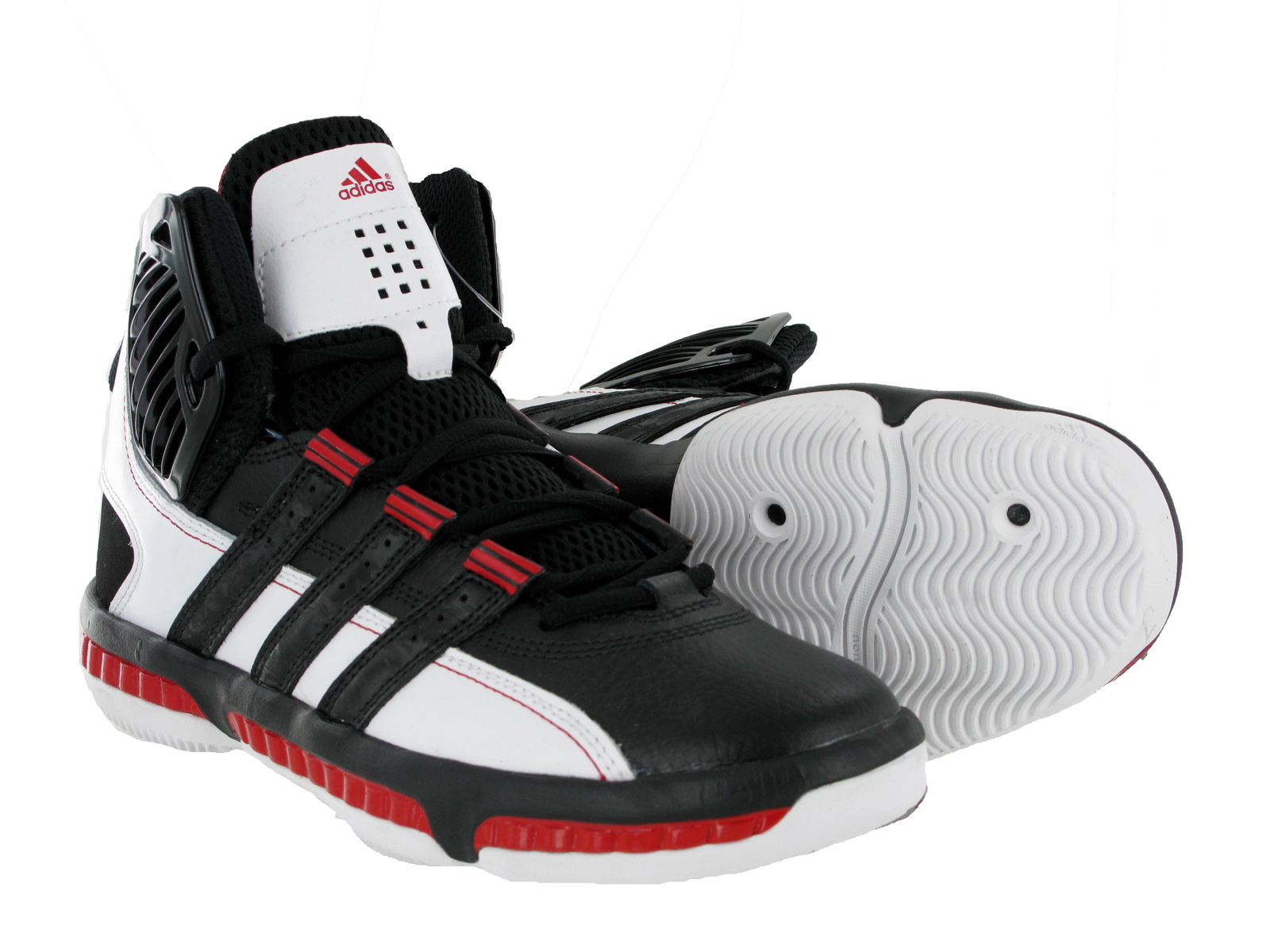 Adidas MisterFly in black white red color way